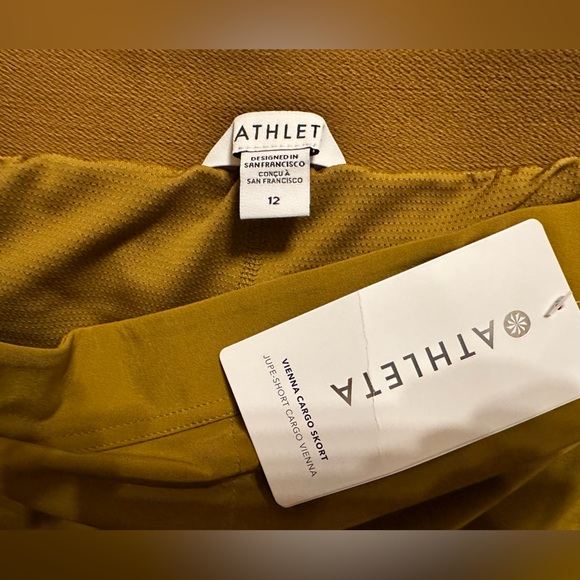 Atletha Skort. Dark mustard yellow. NWT - Picture 3 of 3